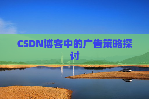 CSDN博客中的广告策略探讨