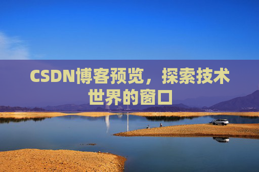 CSDN博客预览,探索技术世界的窗口